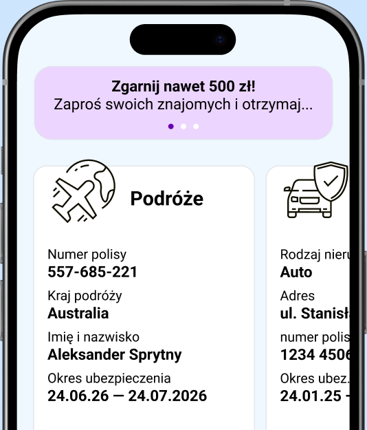 Aplikacja OLO Clever — lista polis
